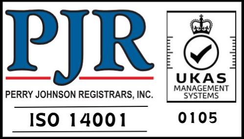 PJR UKAS ISO 14001 certified